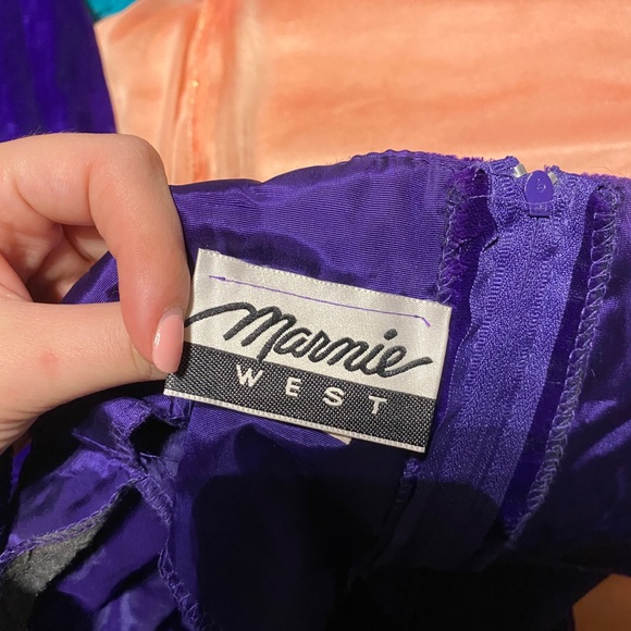 Cute Off the Shoulder Purple Dress - Picture 3 of 4